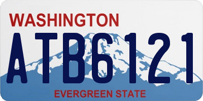 WA license plate ATB6121