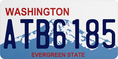 WA license plate ATB6185