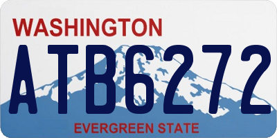 WA license plate ATB6272