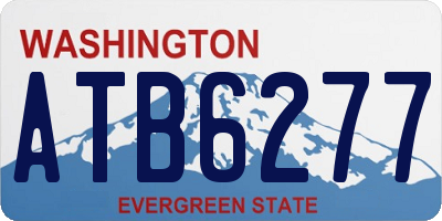 WA license plate ATB6277