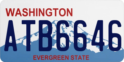 WA license plate ATB6646
