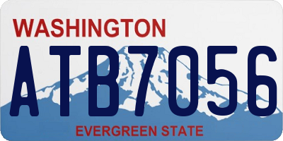 WA license plate ATB7056