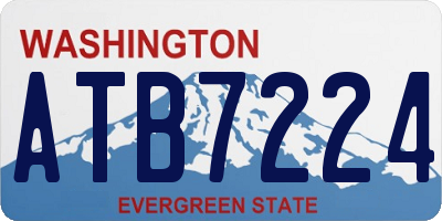 WA license plate ATB7224