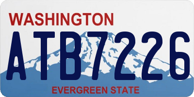 WA license plate ATB7226