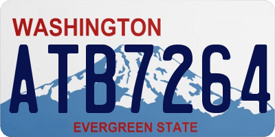 WA license plate ATB7264