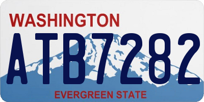 WA license plate ATB7282