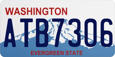 WA license plate ATB7306