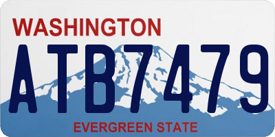 WA license plate ATB7479