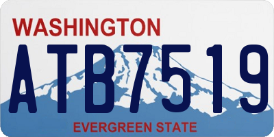 WA license plate ATB7519