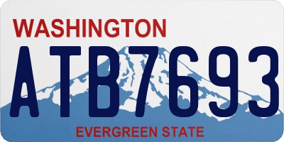 WA license plate ATB7693