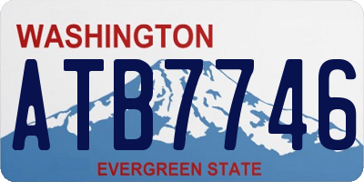 WA license plate ATB7746