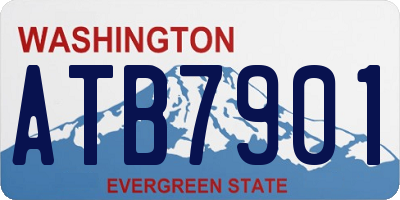 WA license plate ATB7901