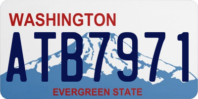 WA license plate ATB7971