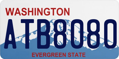 WA license plate ATB8080