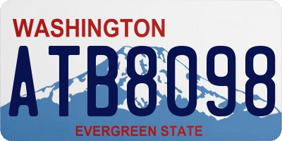 WA license plate ATB8098