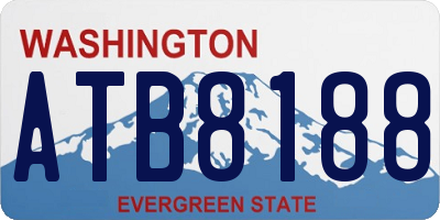WA license plate ATB8188