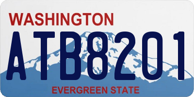 WA license plate ATB8201
