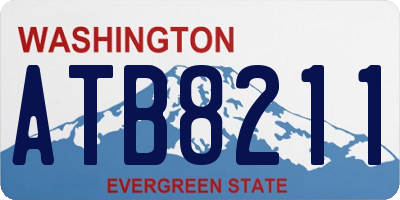 WA license plate ATB8211