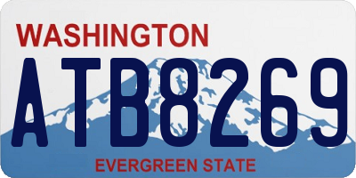 WA license plate ATB8269