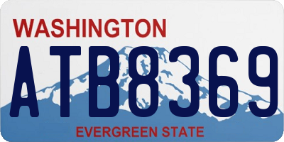 WA license plate ATB8369