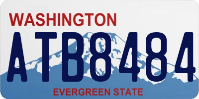 WA license plate ATB8484