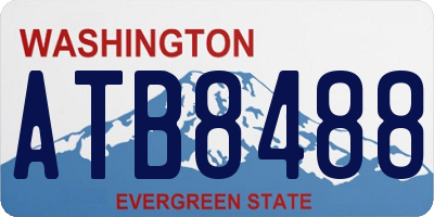 WA license plate ATB8488