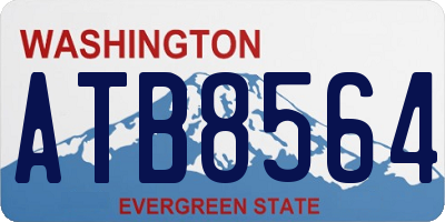 WA license plate ATB8564