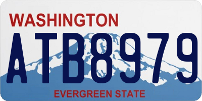 WA license plate ATB8979
