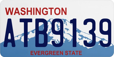 WA license plate ATB9139