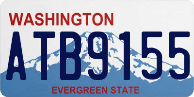WA license plate ATB9155