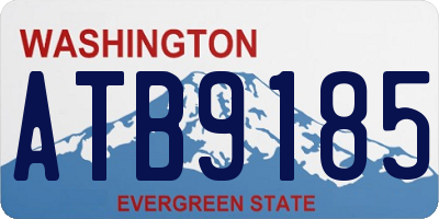 WA license plate ATB9185