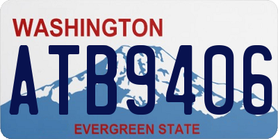 WA license plate ATB9406