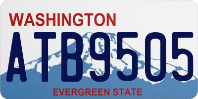 WA license plate ATB9505