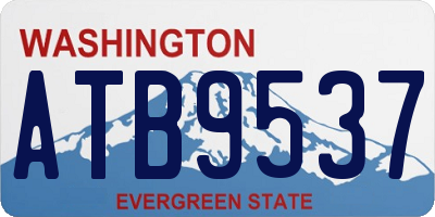 WA license plate ATB9537
