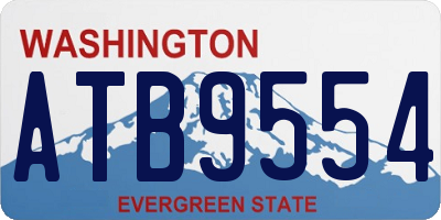 WA license plate ATB9554