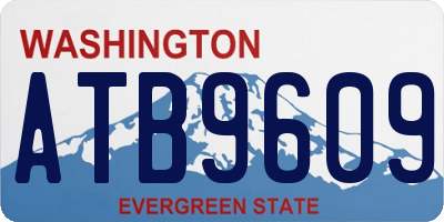 WA license plate ATB9609