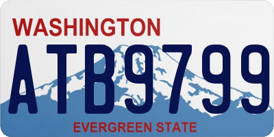 WA license plate ATB9799