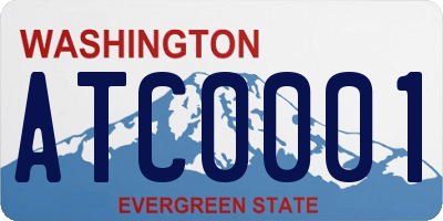 WA license plate ATC0001
