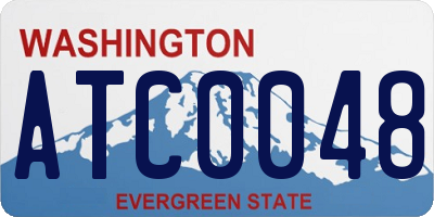 WA license plate ATC0048