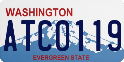 WA license plate ATC0119