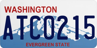 WA license plate ATC0215