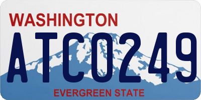 WA license plate ATC0249