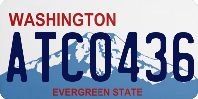 WA license plate ATC0436