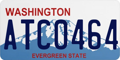 WA license plate ATC0464