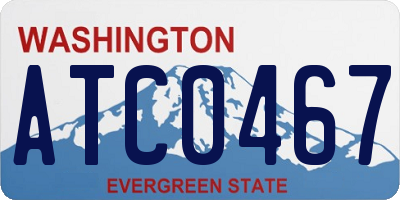 WA license plate ATC0467