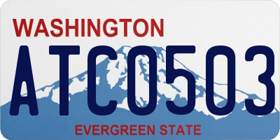 WA license plate ATC0503