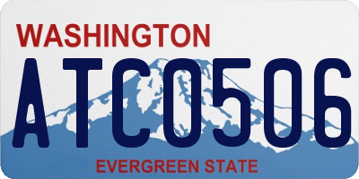WA license plate ATC0506