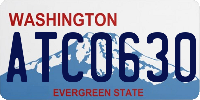 WA license plate ATC0630