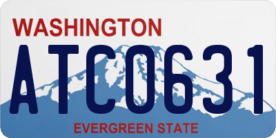 WA license plate ATC0631