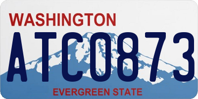 WA license plate ATC0873